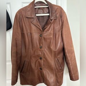 Vintage Danier Women's Brown Leather Jacket
